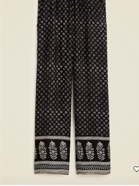 J. Crew Cropped Stratus Pant in block Print